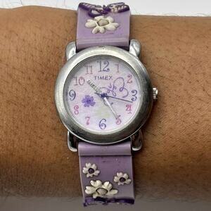 Vintage Purple  Floral Timex Watch